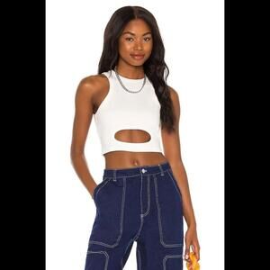 BY.DYLN Margot Top  white New size small